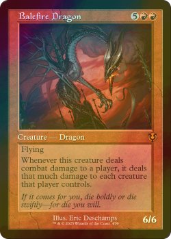 画像1: [FOIL] 災火のドラゴン/Balefire Dragon (旧枠) 【英語版】 [INR-赤MR]