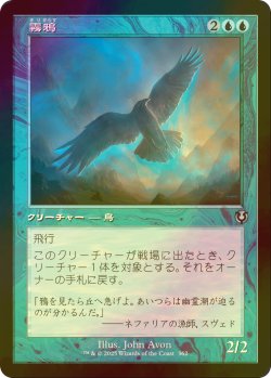 画像1: [FOIL] 霧鴉/Mist Raven (旧枠) 【日本語版】 [INR-青U]