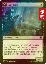 [FOIL] 墓ネズミ/Graf Rats 【英語版】 [INR-黒U] (予約D)