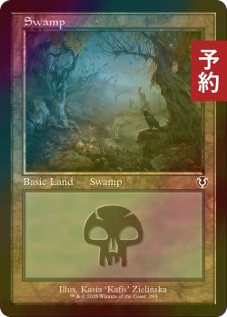 画像1: [FOIL] 沼/Swamp No.293 (旧枠) 【英語版】 [INR-土地C] (予約D)