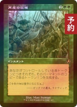 画像1: [FOIL] 再度の収穫/Second Harvest (旧枠) 【日本語版】 [INR-緑R] (予約D)