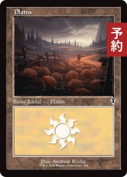 画像1: 平地/Plains No.289 (旧枠) 【英語版】 [INR-土地C] (予約D)