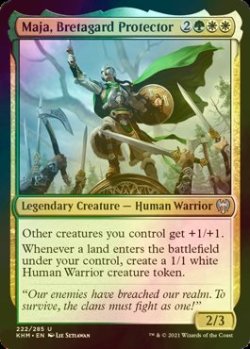 画像1: [FOIL] ブレタガルドの守護者、メイヤ/Maja, Bretagard Protector 【英語版】 [KHM-金U]