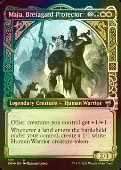 画像1: [FOIL] ブレタガルドの守護者、メイヤ/Maja, Bretagard Protector (ショーケース版) 【英語版】 [KHM-金U]