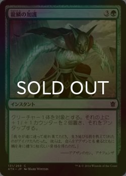 画像1: [FOIL] 龍鱗の加護/Dragonscale Boon 【日本語版】 [KTK-緑C]