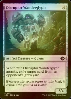 画像1: [FOIL] 歩く彫像の攪乱者/Disruptor Wanderglyph 【英語版】 [LCI-灰C]