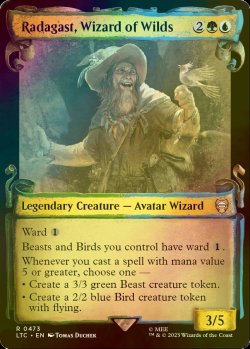 画像1: [FOIL] 自然の魔法使、ラダガスト/Radagast, Wizard of Wilds (ショーケース版) 【英語版】 [LTC-金R]