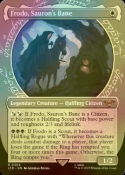 画像1: [FOIL] サウロンの破滅、フロド/Frodo, Sauron's Bane No.304 (ショーケース・海外産ブースター版) 【英語版】 [LTR-白R]