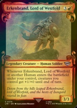 画像1: [FOIL] ウェストフォルドの領主、エルケンブランド/Erkenbrand, Lord of Westfold (ショーケース版) 【英語版】 [LTR-赤U]