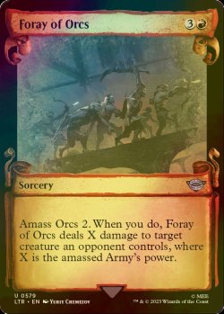 画像1: [FOIL] オークの急襲/Foray of Orcs (ショーケース版) 【英語版】 [LTR-赤U]