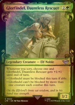 画像1: [FOIL] 勇敢なる救い手、グロールフィンデル/Glorfindel, Dauntless Rescuer (ショーケース版) 【英語版】 [LTR-緑U]