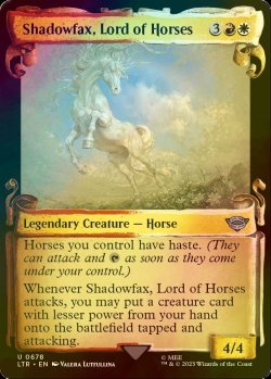 画像1: [FOIL] 馬の王者、飛蔭/Shadowfax, Lord of Horses (ショーケース版) 【英語版】 [LTR-金U]