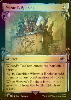 画像1: [FOIL] 魔法使の打ち上げ花火/Wizard's Rockets (ショーケース版) 【英語版】 [LTR-灰C]