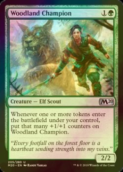 画像1: [FOIL] 森林の勇者/Woodland Champion 【英語版】 [M20-緑U]