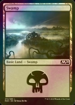 画像1: [FOIL] 沼/Swamp No.272 【英語版】 [M20-土地C]