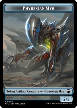 画像1: ファイレクシアン・マイア/PHYREXIAN MYR & 霊気装置/SERVO (MH3) 【英語版】 [M3C-トークン]