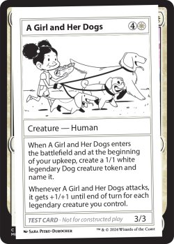 画像1: A Girl and Her Dogs 【英語版】 [MB2-Playtest]