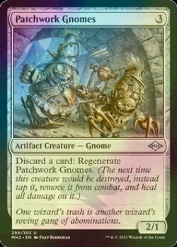 画像1: [FOIL] パッチワーク・ノーム/Patchwork Gnomes 【英語版】 [MH2-灰U]