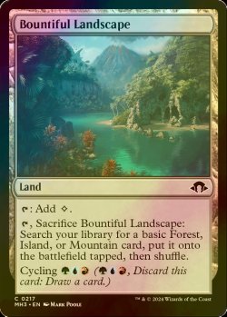 画像1: [FOIL] 豊潤地帯/Bountiful Landscape 【英語版】 [MH3-土地C]