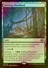 [FOIL] 変容する森林/Shifting Woodland 【英語版】 [MH3-土地R]