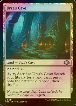 画像1: [FOIL] ウルザの洞窟/Urza's Cave 【英語版】 [MH3-土地U]