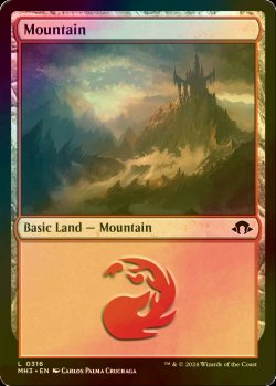 画像1: [FOIL] 山/Mountain No.316 【英語版】 [MH3-土地C]