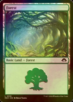 画像1: [FOIL] 森/Forest No.319 【英語版】 [MH3-土地C]