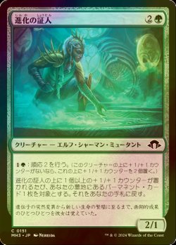 画像1: [FOIL] 進化の証人/Evolution Witness 【日本語版】 [MH3-緑C]