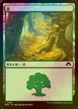 画像1: [FOIL] 森/Forest No.318 【日本語版】 [MH3-土地C]