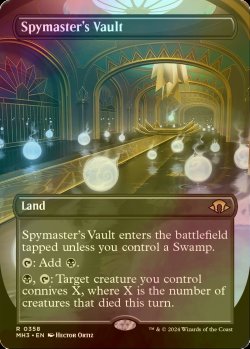 画像1: [FOIL] 密偵長の大霊堂/Spymaster's Vault (全面アート・海外産ブースター版) 【英語版】 [MH3-土地R]