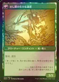 画像2: [FOIL] せし郎師匠の伝承/Tales of Master Seshiro 【日本語版】 [NEO-緑C]