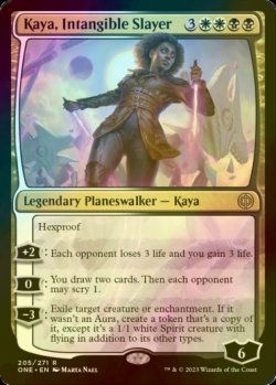 画像1: [FOIL] 無形の処刑者、ケイヤ/Kaya, Intangible Slayer 【英語版】 [ONE-金R]