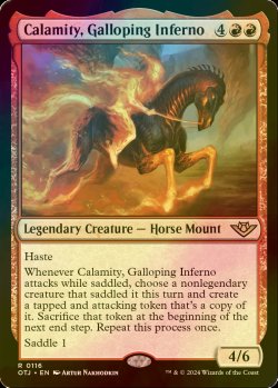 画像1: [FOIL] 早駆ける業火、カラミティ/Calamity, Galloping Inferno 【英語版】 [OTJ-赤R]