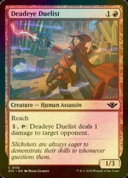 画像1: [FOIL] 百発百中の決闘者/Deadeye Duelist 【英語版】 [OTJ-赤C]