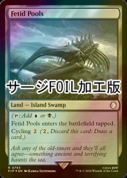 画像1: [FOIL] 異臭の池/Fetid Pools No.793 (サージ仕様) 【英語版】 [PIP-土地R]