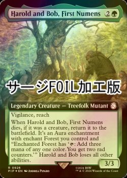 画像1: [FOIL] 最初のニューメン、ハロルドとボブ/Harold and Bob, First Numens No.926 (拡張アート版・サージ仕様) 【英語版】 [PIP-緑R]