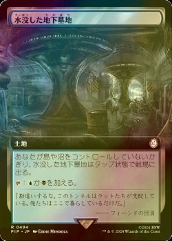 画像1: [FOIL] 水没した地下墓地/Drowned Catacomb No.494 (拡張アート版) 【日本語版】 [PIP-土地R]