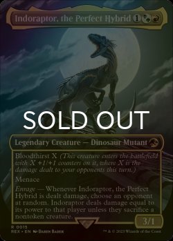 画像1: [FOIL] 究極のハイブリッド恐竜、インドラプトル/Indoraptor, the Perfect Hybrid (全面アート版) 【英語版】 [REX-金R]