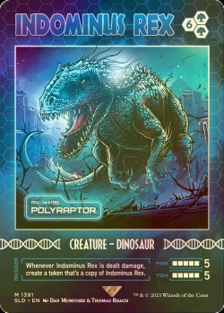 画像1: [FOIL] INDOMINUS REX 【英語版】 [SLD-緑MR]