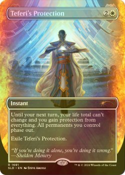 画像1: [FOIL] テフェリーの防御/Teferi's Protection 【英語版】 [SLD-白R]