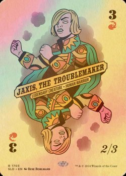 画像1: [FOIL] トラブルメーカー、ジャクシス/Jaxis, the Troublemaker 【英語版】 [SLD-赤R]