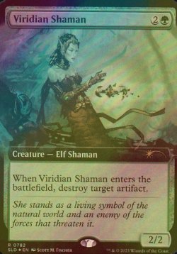 画像1: [FOIL] ヴィリジアンのシャーマン/Viridian Shaman (拡張アート版) 【英語版】 [SLD-緑R]