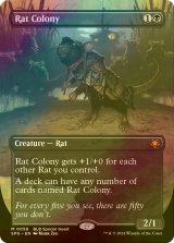 [FOIL] ネズミの群棲/Rat Colony (全面アート版) 【英語版】 [SPG-黒MR]