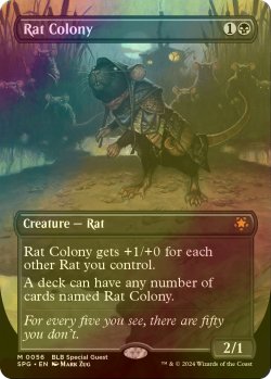 画像1: [FOIL] ネズミの群棲/Rat Colony (全面アート版) 【英語版】 [SPG-黒MR]