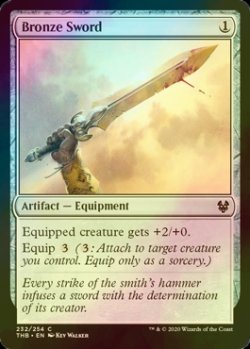 画像1: [FOIL] 青銅の剣/Bronze Sword 【英語版】 [THB-灰C]