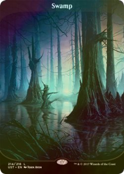 画像1: 沼/Swamp (UST/土地C/英/全面アート版foil/NM) ※詳細要確認