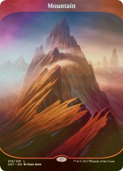 画像1: 山/Mountain (UST/土地C/英/全面アート版foil/NM) ※詳細要確認