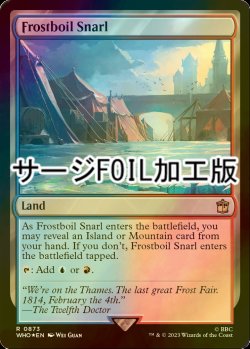 画像1: [FOIL] 凍沸の交錯/Frostboil Snarl No.873 (サージ仕様) 【英語版】 [WHO-土地R]