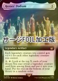 [FOIL] 英雄の演壇/Heroes' Podium No.1070 (拡張アート版・サージ仕様) 【英語版】 [WHO-灰R]