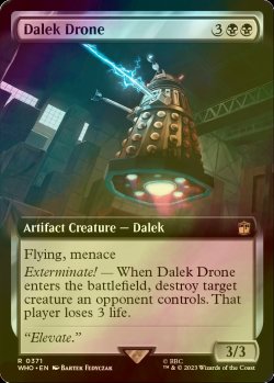 画像1: [FOIL] ダーレクのドローン/Dalek Drone No.371 (拡張アート版) 【英語版】 [WHO-黒R]